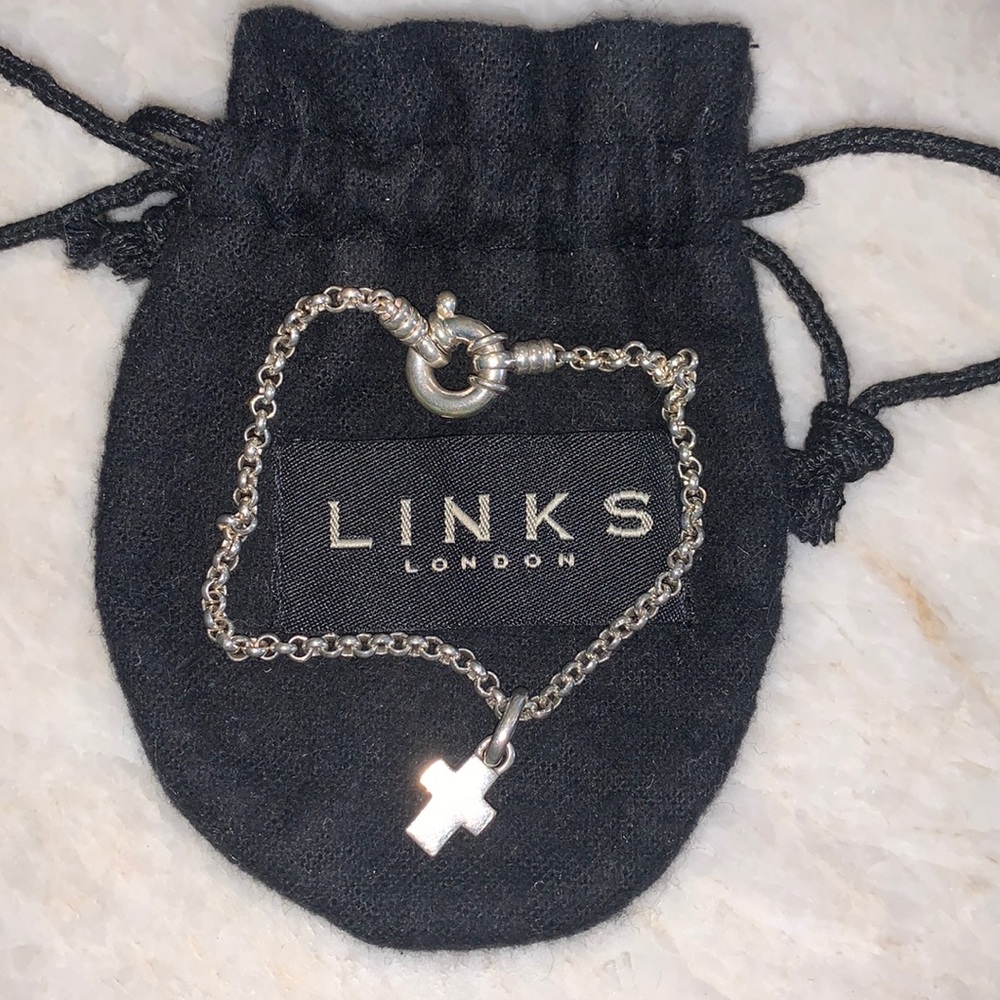 Links London Sterling Silver bracelet with charm